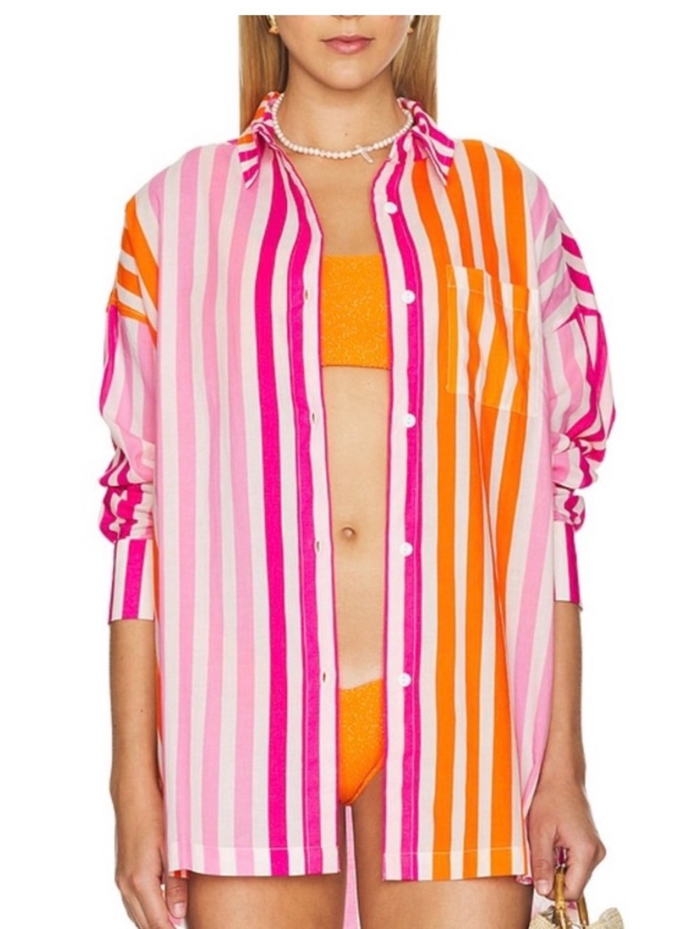 NWOT Beach Riot Women’s Alexa Cotton Front Button Shirt Size L/XL - Picture 2 of 9